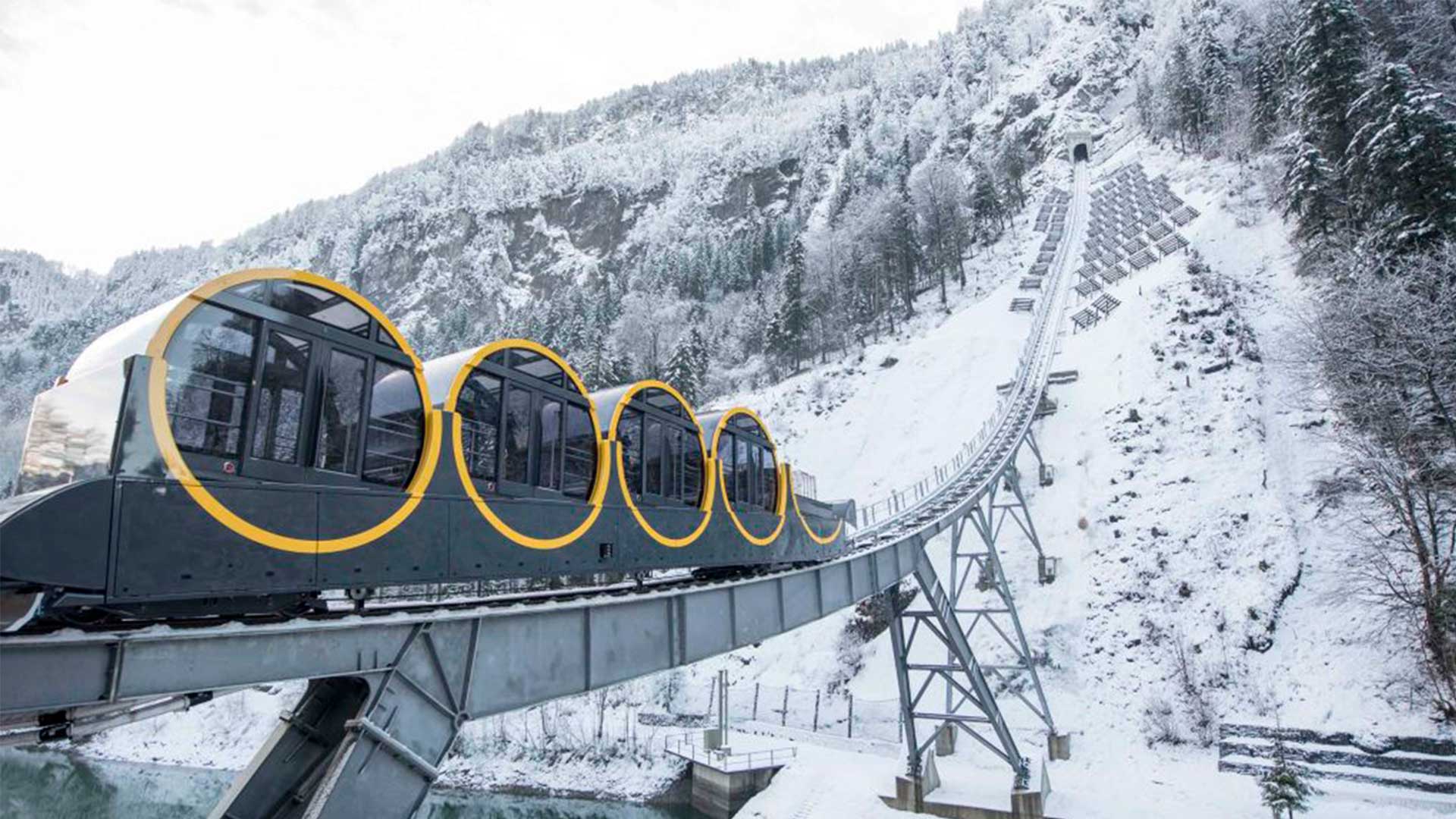 پرشیب‌ترین قطار کابلی جهان
